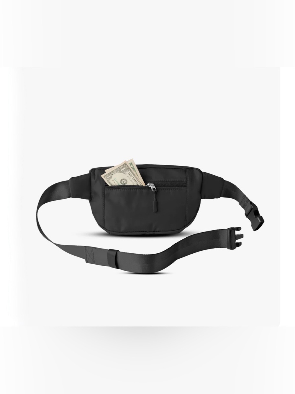 The Foldie Black Foldable Travel Hands Free Cut Resistant Crossbody - Picture 3 of 10